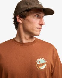 4 Rockies - Short Sleeve T-Shirt for Men Brown EBYZT00380 Billabong
