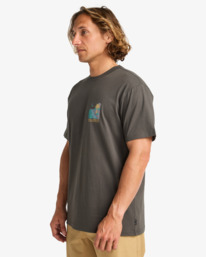 3 Sundown - Camiseta de manga corta para hombre Negro EBYZT00384 Billabong