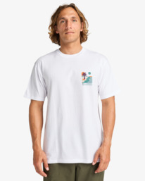 0 Sundown - T-Shirt à manches courtes pour Homme Blanc EBYZT00384 Billabong