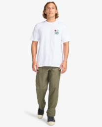 2 Sundown - T-Shirt à manches courtes pour Homme Blanc EBYZT00384 Billabong