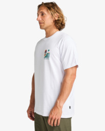 3 Sundown - T-Shirt à manches courtes pour Homme Blanc EBYZT00384 Billabong