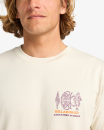 4 Fauna - Short Sleeve T-Shirt for Men Beige EBYZT00385 Billabong