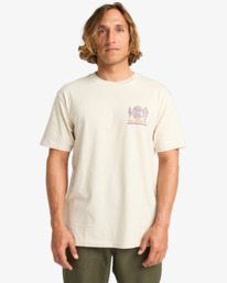 0 Fauna - Short Sleeve T-Shirt for Men Beige EBYZT00385 Billabong