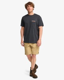 2 Tidal Research - Short Sleeve T-Shirt for Men Black EBYZT00386 Billabong