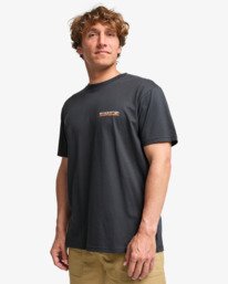 3 Tidal Research - Short Sleeve T-Shirt for Men Black EBYZT00386 Billabong