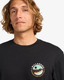 4 Rockies - Maglietta a Maniche Lunghe da Uomo Black EBYZT00390 Billabong