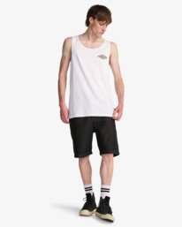 2 Crayon Wave - Camiseta sin mangas para hombre Blanco EBYZT00487 Billabong