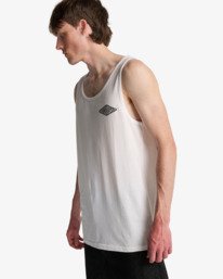 3 Crayon Wave - Camiseta sin mangas para hombre Blanco EBYZT00487 Billabong