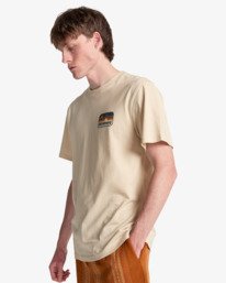 3 Range - Short Sleeve T-Shirt for Men Beige EBYZT00498 Billabong