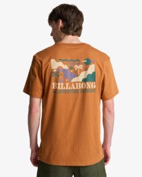 1 Range - T-shirt met korte mouwen voor Heren Brown EBYZT00498 Billabong