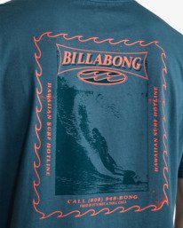 5 Since 73 Poster - T-Shirt &agrave; manches courtes pour Homme Bleu EBYZT00504 Billabong