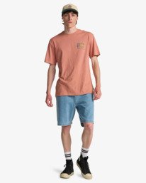 2 Crayon Wave - Short Sleeve T-Shirt for Men Pink EBYZT00525 Billabong
