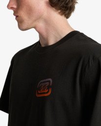 4 Crayon Wave - T-shirt met korte mouwen voor Heren Black EBYZT00525 Billabong