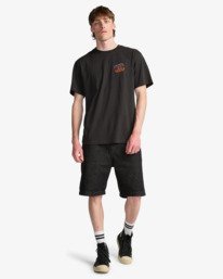 2 Crayon Wave - T-shirt met korte mouwen voor Heren Black EBYZT00525 Billabong