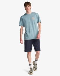 2 Crayon Wave - Short Sleeve T-Shirt for Men Blue EBYZT00525 Billabong