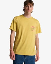 0 Message - Camiseta de manga corta para hombre Amarillo EBYZT00528 Billabong