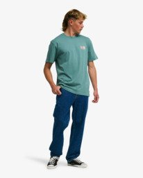 2 Surge - Short Sleeve T-Shirt for Men Green EBYZT00563 Billabong