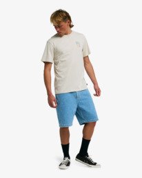 2 The Feeling - T-Shirt &agrave; manches courtes pour Homme Beige EBYZT00564 Billabong