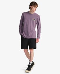 2 Range - T-shirt met Lange Mouwen voor Heren Purple EBYZT00576 Billabong
