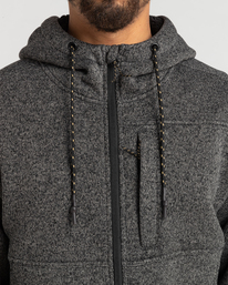 3 Boundary - Kapuzenpulli mit Reißverschluss für Männer Schwarz F1FL33BIF2 Billabong