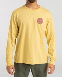 0 Stamp - Long Sleeve T- Shirt for Men Yellow F1LS06BIF2 Billabong