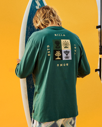 1 Unison - T-shirt met Lange Mouwen voor Heren Green F1LS11BIF2 Billabong