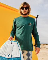 0 Unison - T-shirt met Lange Mouwen voor Heren Green F1LS11BIF2 Billabong