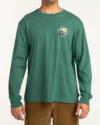 2 Unison - T-shirt met Lange Mouwen voor Heren Green F1LS11BIF2 Billabong