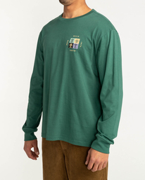 3 Unison - T-shirt met Lange Mouwen voor Heren Green F1LS11BIF2 Billabong