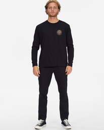 2 Rockies - T- shirt met Lange Mouwen voor Heren Black F1LS17BIF2 Billabong