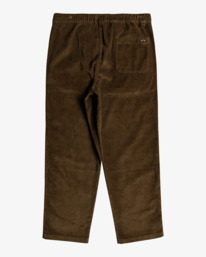 7 Bad Dog - Elasticated Corduroy Trousers for Men Brown F1PT05BIF2 Billabong