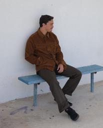 1 Bad Dog - Corduroy shirt voor Heren Brown F1SH21BIF2 Billabong