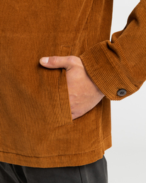 6 Bad Dog - Corduroy shirt voor Heren Brown F1SH21BIF2 Billabong
