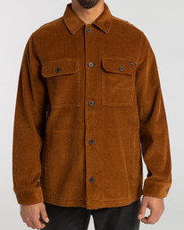 2 Bad Dog - Corduroy shirt voor Heren Brown F1SH21BIF2 Billabong