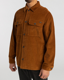4 Bad Dog - Corduroy shirt voor Heren Brown F1SH21BIF2 Billabong