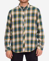 1 Coastline - Camicia in flanella da Uomo Blue F1SH23BIF2 Billabong