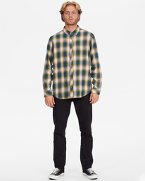 2 Coastline - Camicia in flanella da Uomo Blue F1SH23BIF2 Billabong