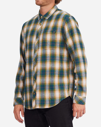 4 Coastline - Camicia in flanella da Uomo Blue F1SH23BIF2 Billabong