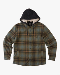 0 Furnace Bonded - Chemise à capuche en flanelle pour Homme Vert F1SH27BIF2 Billabong