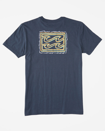 6 Crayon Wave - T- Shirt für Männer Blau F1SS12BIF2 Billabong
