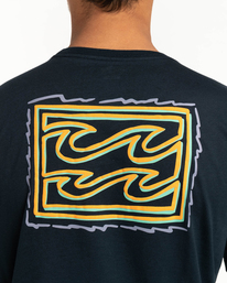 4 Crayon Wave - T- Shirt für Männer Blau F1SS12BIF2 Billabong