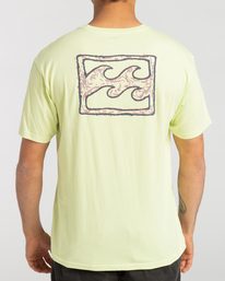 1 Crayon Wave - T- Shirt voor Heren Green F1SS12BIF2 Billabong