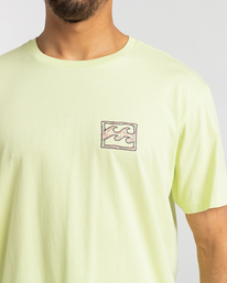 4 Crayon Wave - T- Shirt voor Heren Green F1SS12BIF2 Billabong