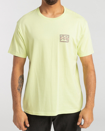 0 Crayon Wave - T- Shirt voor Heren Green F1SS12BIF2 Billabong