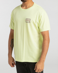 3 Crayon Wave - T- Shirt voor Heren Green F1SS12BIF2 Billabong
