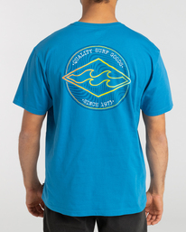 1 Rotor Diamond - T- Shirt voor Heren Blue F1SS21BIF2 Billabong