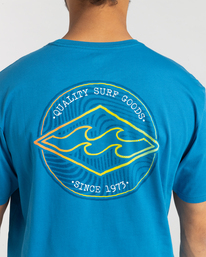 2 Rotor Diamond - T- Shirt voor Heren Blue F1SS21BIF2 Billabong