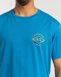 4 Rotor Diamond - T- Shirt voor Heren Blue F1SS21BIF2 Billabong