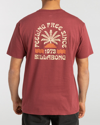 1 Feeling Free - T- Shirt voor Heren Red F1SS46BIF2 Billabong