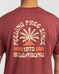 2 Feeling Free - T- Shirt voor Heren Red F1SS46BIF2 Billabong